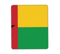 Flag of Guinea-Bissau Rubber Base Mouse Mat with Stitched Edge-Non-Slip Desk Mat for Office Gaming, Smooth Cloth Surface Multiple Vertical