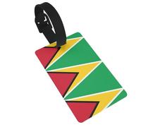 Flag of Guyana Luggage Tag - Essential for Travelers - Suitable for Travel Bags and Suitcases