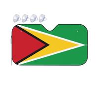 Flag of Guyana Medium Car Windshield Sunshade - Quick Cooling in The car in Summer, Portable Storage Sunshade