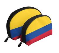 Flag of Guyana Moon Cosmetic Bag, Travel Makeup Pouch, Portable Waterproof Cosmetic Pouch for Girls Women., Flag Of Colombia, One Size