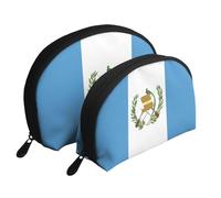 Flag of Guyana Moon Cosmetic Bag, Travel Makeup Pouch, Portable Waterproof Cosmetic Pouch for Girls Women., Flag Of Guatemala, One Size