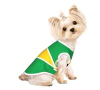 Flag of Guyana Pet Breathable Sleeveless T-shirt L for Small Dogs and Cats Soft, Lightweight, Stylish