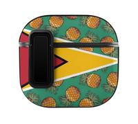 Flag of Guyana Pineapple Guyanese Slim Compatible with Airpods 4 Case Protective Hard Cover Skin