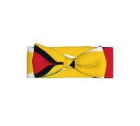 Flag of Guyana Print Baby Girl Headbands, Soft, Stretchy, Cute Infant Bows Hair Accessory for 0-6 Months