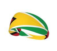 Flag of Guyana Print Elastic Exercise Headband - Breathable, and Comfortable for Sports, Yoga, Cycling, and More