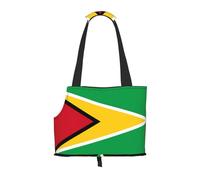 Flag of Guyana Printed Portable Foldable pet Shoulder Bag, Suitable for Carrying Small Pets