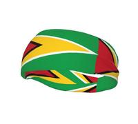 Flag of Guyana Sports headband, unisex, sweat-wicking and quick-drying, suitable for fitness, yoga and other sports.