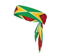 Flag of Guyana Sweat-Absorbing Sports Headband, Non-Slip and Adjustable, Running, Basketball, Yoga Sports Headband