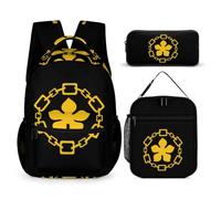Flag of Hamilton Stylish Backpack Set with Pencil Cases Lunch Bag