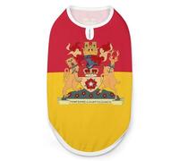 Flag of Hampshire Dog Shirts Summer Pet Clothes Comfort T-Shirts Vest Sleeveless Tank Top for Cats Dogs M