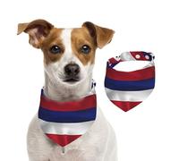 Flag of Hawaii American Cotton Dog Bandanas - Washable Cotton Handkerchief Scarf Triangle Bandana for Small Medium Large Dog,Cat, Black
