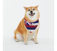 Flag of Hawaii American Dog Bandanas - Adjustable Pet Scarf, for Small to Large Dog Puppy Cat, Black