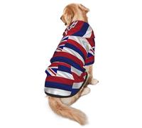 Flag of Hawaii American Dog Hoodie - Dog Hoodie for Medium & Large Dogs - Stylish Pet Sweatshirt with Pocket & Leash Hole
