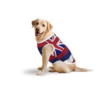 Flag of Hawaii American Dog Pure Cotton Tshirts for Medium & Large Dogs,Breathable Stretchy Tank Top Sleeveless Vest Tee Shirt