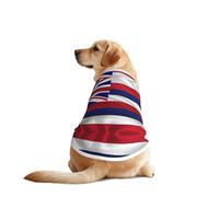 Flag of Hawaii American Dog Shirt Vest Dog Clothes- Breathable Cooling for Big Dogs, Sun Protection Comfort Wear for Golden Retriever, Husky, Alaska Outdoor Activities 3X-Large