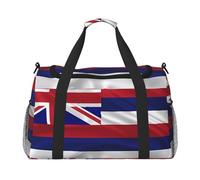 Flag Of Hawaii American Hand Travel Bag.Fashionable Design, Large Storage Capacity, Suitable For Business Trips And Short Trips., Black, One Size