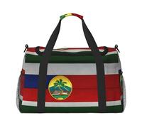 Flag of Hawaii American Hand Travel Bag - Large Reusable Shopping Tote Bag, Perfect for Outdoor Activities, Sports, Camping & Groceries, Black, One Size