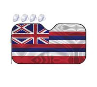Flag of Hawaii American It is a car Windshield Sun Visor, which Does not take up Too Much Space and Protects The Environment Inside The car.