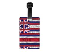 Flag of Hawaii American Luggage tag Hanger Protects Privacy and is a Must-Have for Travel and is Durable