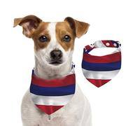 Flag of Hawaii American Pet Scarf Dog Bandanas Spring Summer Soft Cotton Puppy Scarfs Adjustable Accessories for Small Medium Large Girl Boy Pup Medium