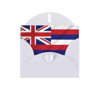 Flag of Hawaii American Print Blank Cards and Envelopes 5" x 6" for Wedding Birthday Invitations and All Occasions