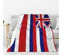 Flag of Hawaii American Print Lightweight Warm Blanket Soft Thick Blankets Bedroom Camping Living Room Traveling