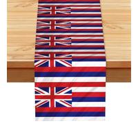 Flag of Hawaii American Printed Aesthetic Table Cloth, Spring Easter Decoration, Autumn Thanksgiving Dining Mat