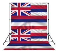 Flag of Hawaii American Printed Shooting Backdrop Cloth, Soft Wrinkle Free Background, Versatile Studio Display Prop