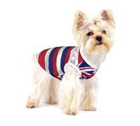 Flag of Hawaii American Small Pet Cotton Vest S Full Print Dog Cat Soft Breathable Elastic Apparel Daily Party Outfit