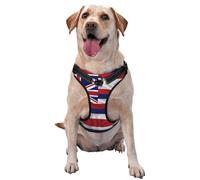 Flag of Hawaii American X-Large Printed pet Traction Vest - Suitable for Dog Walking, Hiking and Outdoor Adventures,