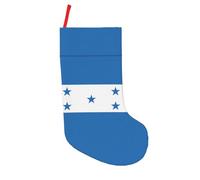 Flag of Honduras Print Large Christmas Stockings 18 In, Beautiful Festive Gift Holder Bag,Holiday Xmas Party Socks