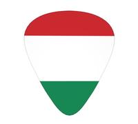 Flag of Hungary 12 Pack Guitar Picks Plectrums,4 pieces in each of 3 sizes, Suitable for a wide range of stringed instruments