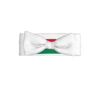Flag of Hungary Baby Bow Headband-Soft Stretchy for 0-6 Months