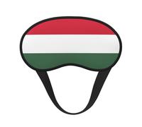 Flag of Hungary Blackout Sleep Mask with Elastic Band Design Fits All Head Shapes Ideal for Travel Office and Shift Work