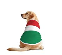 Flag of Hungary Dog Shirt Vest Dog Clothes- Breathable Cooling for Big Dogs, Sun Protection Comfort Wear for Golden Retriever, Husky, Alaska Outdoor Activities 4X-Large