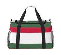Flag of Hungary Print Functional Travel Tote Ample Space Travel Bag Foldable Carry On Tote for Weekender