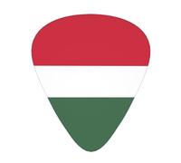 Flag of Hungary Printed guitar picks, set of 12, three thicknesses, suitable for guitar and ukulele, as a gift