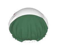 Flag of Hungary Printed shower cap, reusable, double-layered design, suitable for women to wrap their hair, wash their face, and apply face masks.