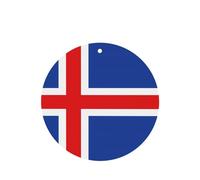 Flag Of Iceland Car Air Fresheners Cards - 6 Pieces,Cardstock Scented Decor For Cars,Bedrooms, Closets