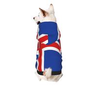 Flag of Iceland Dog Hoodie for Small, Soft Breathable, Pet Clothes for Small