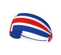 Flag of Iceland Elastic Exercise Headband Absorbent Breathable for Running and Outdoor Activities