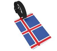 Flag of Iceland Luggage Tags Suitcases Handbag Tag Labels with Name Id Quickly Identify Travel Essential