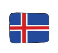 Flag of Iceland Patterned Laptop Sleeve, 15 inch Portable Laptop Bag, Suitable for Commuting and Travel.