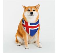 Flag of Iceland Pet Scarf Stylish Triangle Bid Scarf Bandana Pet Accessory,Washable Pet Kerchief for Girl Boy Dogs or Cats Small