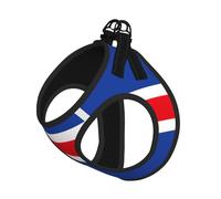Flag Of Iceland Print Dog Harness,Pet Leash Vest,Adjustable And Reflective Vest,For Small To Medium Dogs