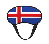 Flag of Iceland Sleeping Mask for Adults Blackout, Comfortable Eye Mask Blocking Light for Travel, Yoga