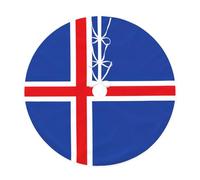 Flag of Iceland Tree skirt, Christmas family gatherings, indoor and outdoor decorations for Christmas trees