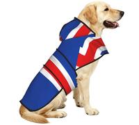 Flag Of Iceland Waterproof Dog Raincoat And Rain Jacket For Small Medium Large Dogs With Reflective Stripes And Adjustable Belly Strap