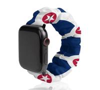 Flag of Indianapolis Fashion Scrunchie Watch Strap Compatible with IWatch Series 1 2 3 4 5 6 Elastic Replacement Band