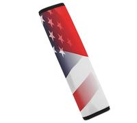 Flag of Indonesia And U.S. Car Seat Belt Pad Strap Belts Covers Universal Auto Part Accessories 1PCS